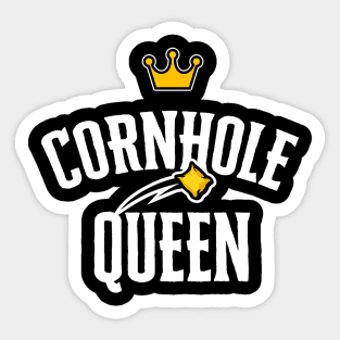 Cornhole Queen Shirt Funny Bean Bag Sack Toss Tournament Winner Sticker